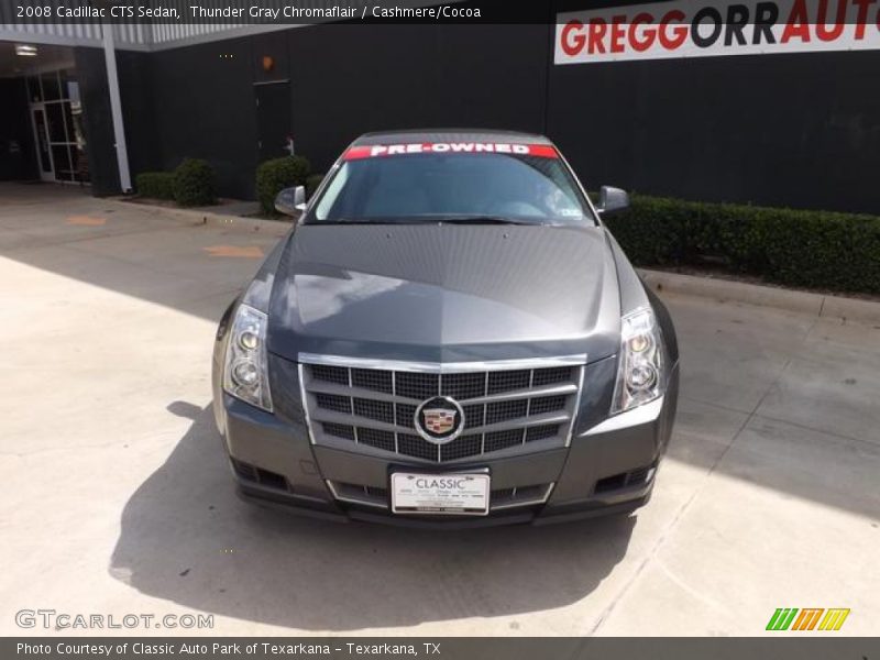 Thunder Gray Chromaflair / Cashmere/Cocoa 2008 Cadillac CTS Sedan
