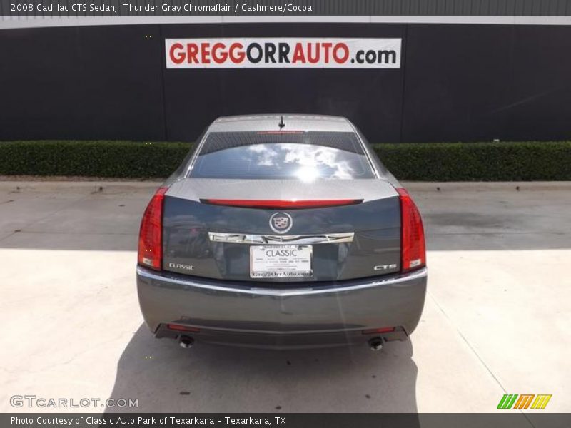 Thunder Gray Chromaflair / Cashmere/Cocoa 2008 Cadillac CTS Sedan