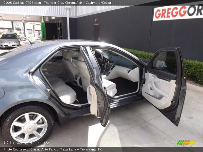Thunder Gray Chromaflair / Cashmere/Cocoa 2008 Cadillac CTS Sedan