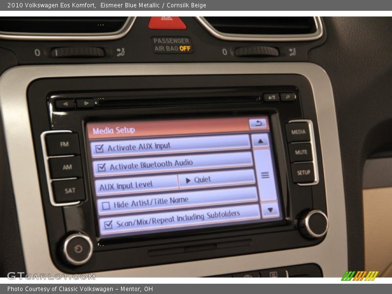 Eismeer Blue Metallic / Cornsilk Beige 2010 Volkswagen Eos Komfort