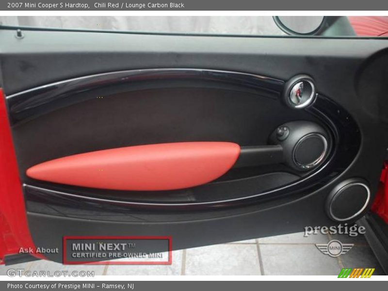 Chili Red / Lounge Carbon Black 2007 Mini Cooper S Hardtop