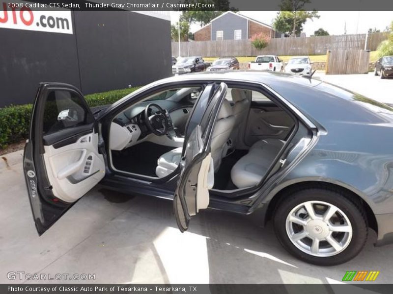 Thunder Gray Chromaflair / Cashmere/Cocoa 2008 Cadillac CTS Sedan
