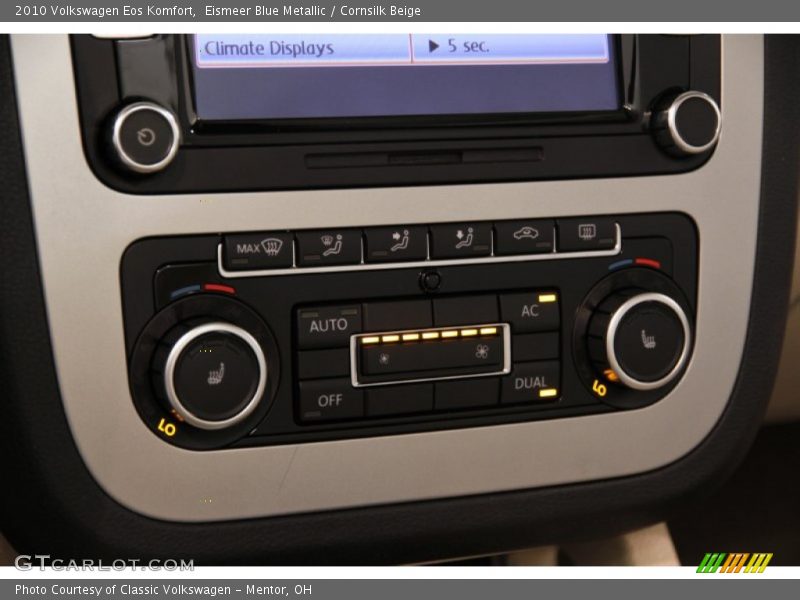 Eismeer Blue Metallic / Cornsilk Beige 2010 Volkswagen Eos Komfort