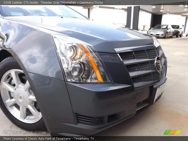 Thunder Gray Chromaflair / Cashmere/Cocoa 2008 Cadillac CTS Sedan