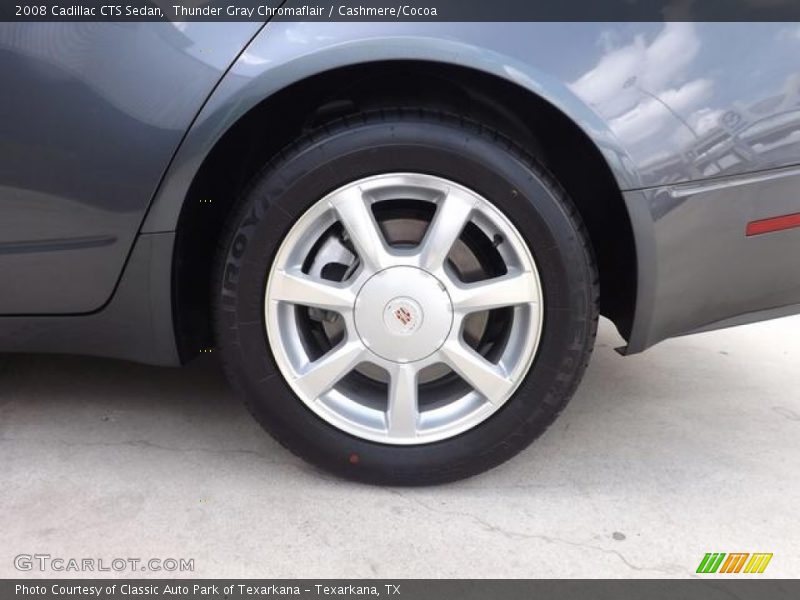 Thunder Gray Chromaflair / Cashmere/Cocoa 2008 Cadillac CTS Sedan