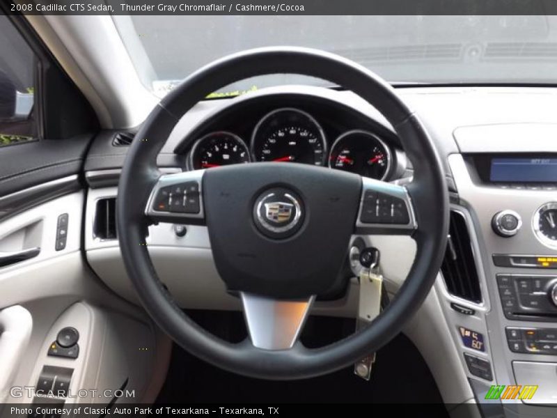Thunder Gray Chromaflair / Cashmere/Cocoa 2008 Cadillac CTS Sedan
