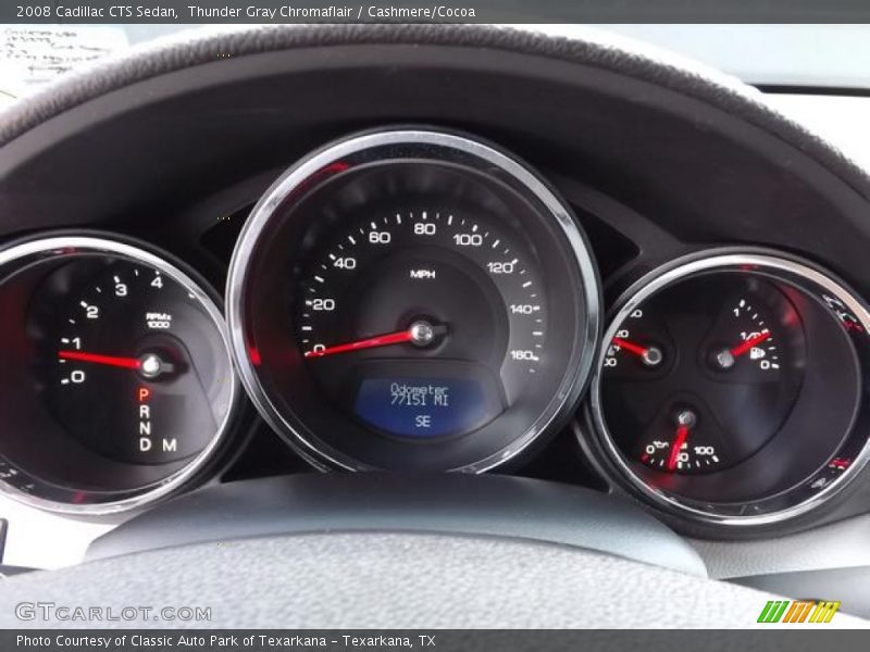 Thunder Gray Chromaflair / Cashmere/Cocoa 2008 Cadillac CTS Sedan