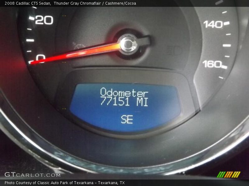 Thunder Gray Chromaflair / Cashmere/Cocoa 2008 Cadillac CTS Sedan