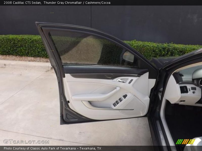 Thunder Gray Chromaflair / Cashmere/Cocoa 2008 Cadillac CTS Sedan