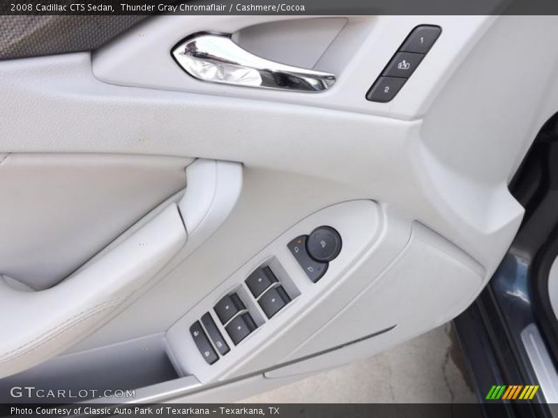Thunder Gray Chromaflair / Cashmere/Cocoa 2008 Cadillac CTS Sedan