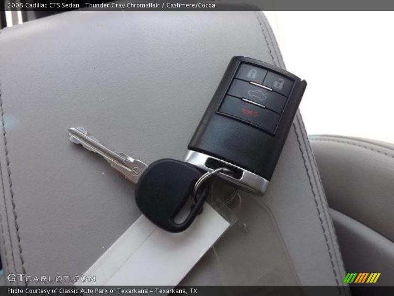 Thunder Gray Chromaflair / Cashmere/Cocoa 2008 Cadillac CTS Sedan