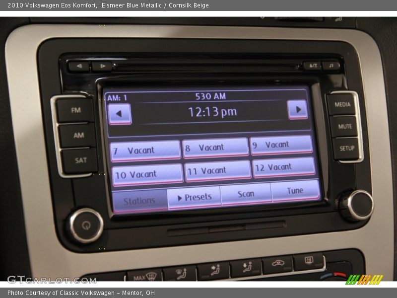 Audio System of 2010 Eos Komfort