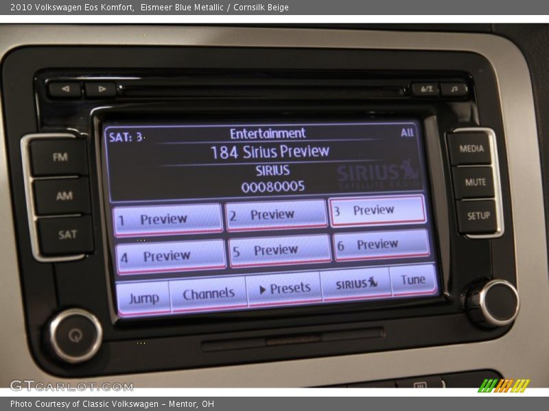 Audio System of 2010 Eos Komfort