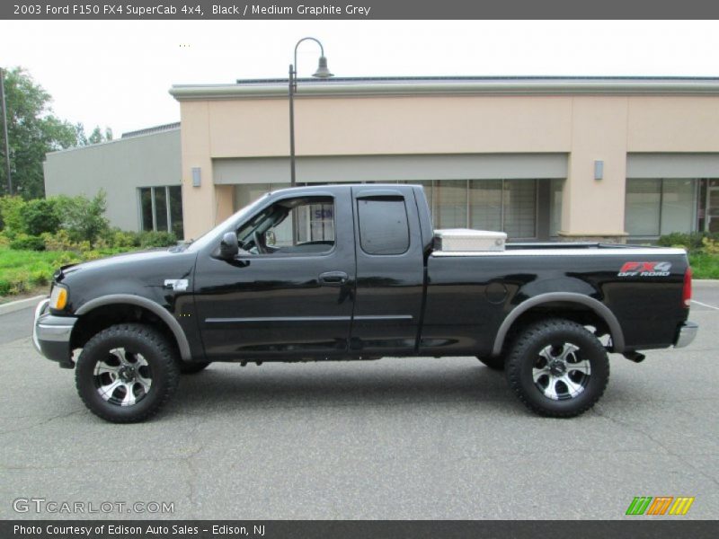 Black / Medium Graphite Grey 2003 Ford F150 FX4 SuperCab 4x4