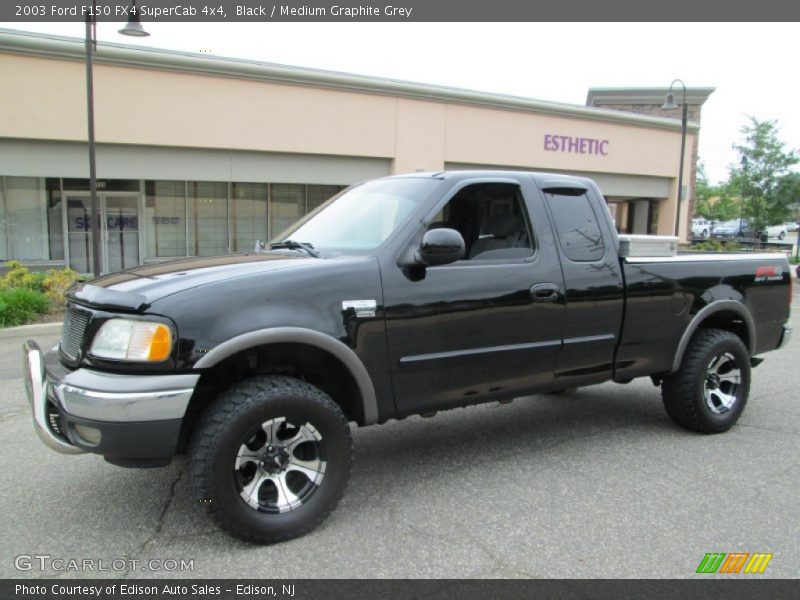 Black / Medium Graphite Grey 2003 Ford F150 FX4 SuperCab 4x4
