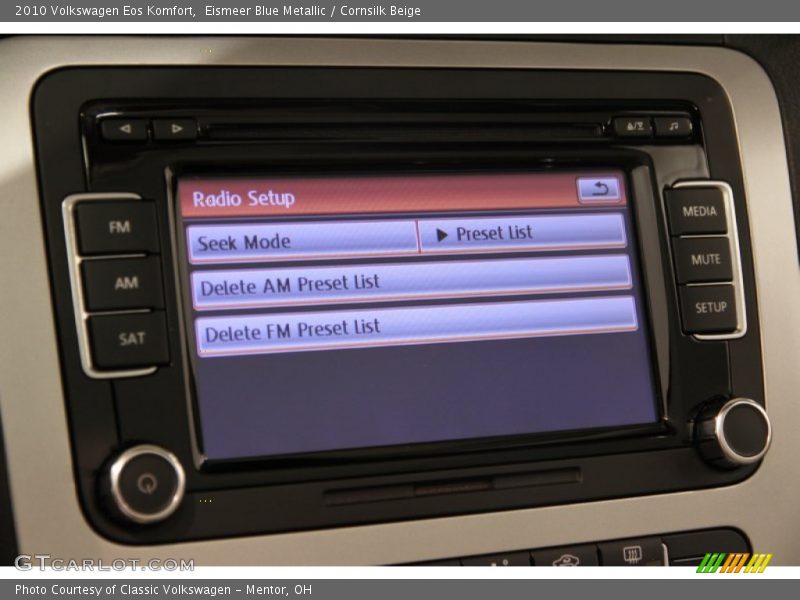 Eismeer Blue Metallic / Cornsilk Beige 2010 Volkswagen Eos Komfort