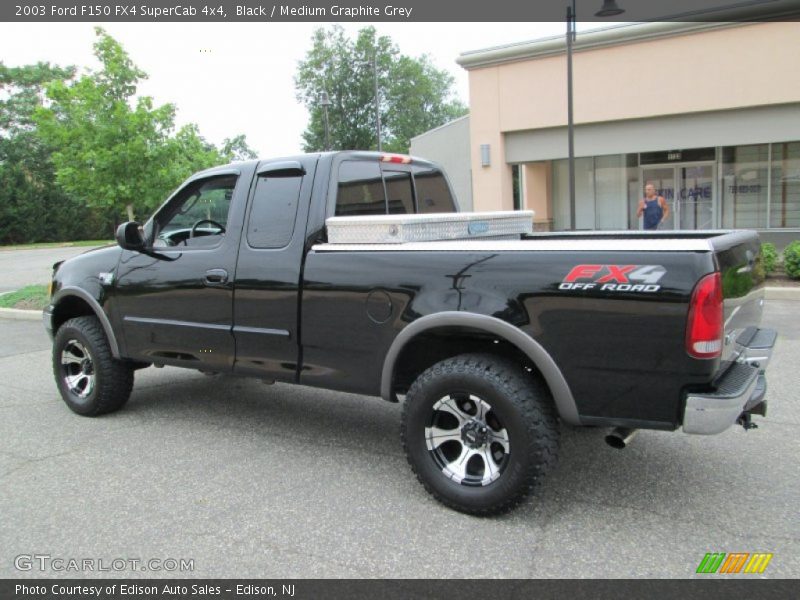 Black / Medium Graphite Grey 2003 Ford F150 FX4 SuperCab 4x4