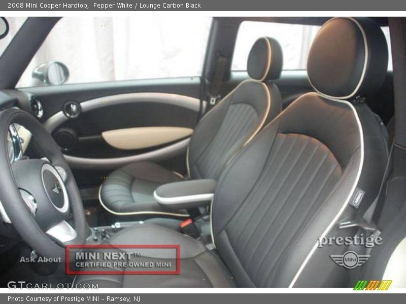 Pepper White / Lounge Carbon Black 2008 Mini Cooper Hardtop