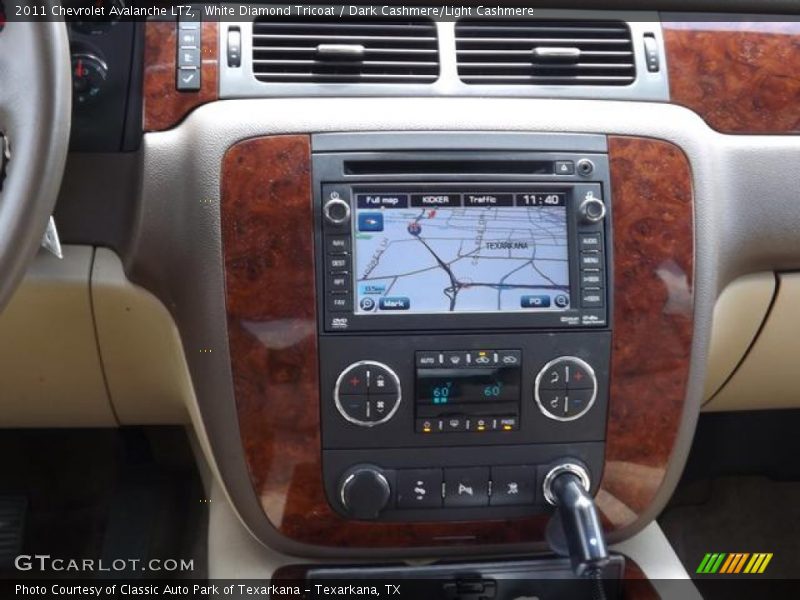 White Diamond Tricoat / Dark Cashmere/Light Cashmere 2011 Chevrolet Avalanche LTZ