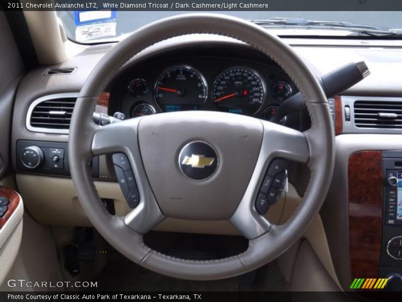 White Diamond Tricoat / Dark Cashmere/Light Cashmere 2011 Chevrolet Avalanche LTZ