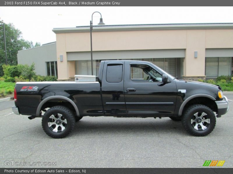 Black / Medium Graphite Grey 2003 Ford F150 FX4 SuperCab 4x4