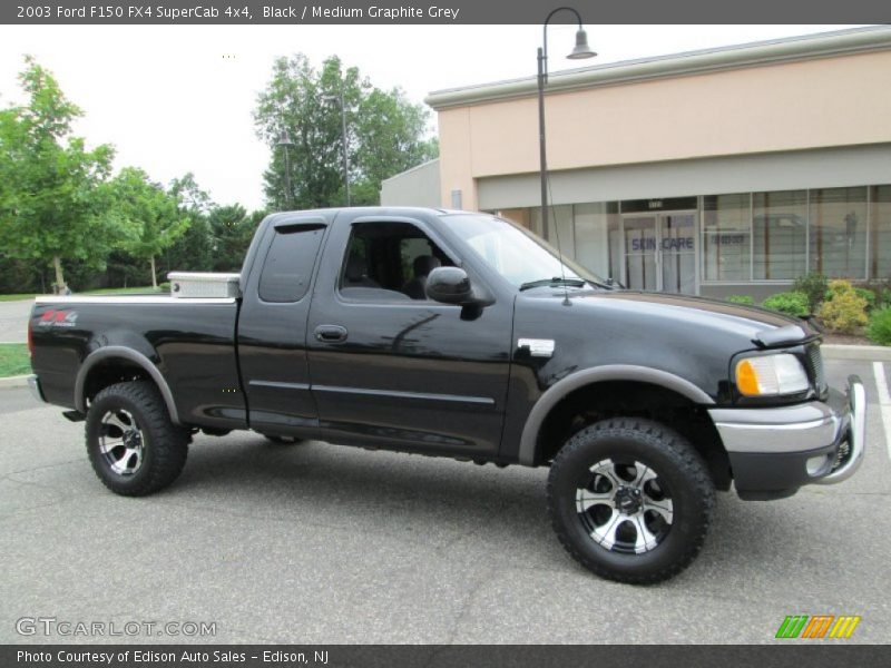 Black / Medium Graphite Grey 2003 Ford F150 FX4 SuperCab 4x4