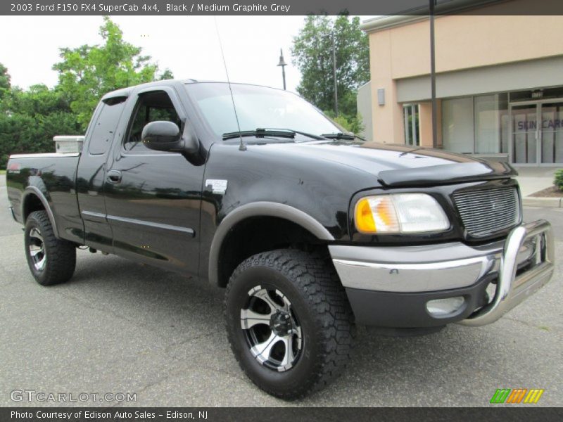 Black / Medium Graphite Grey 2003 Ford F150 FX4 SuperCab 4x4