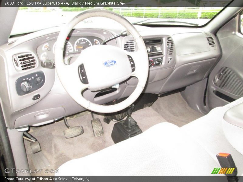 Black / Medium Graphite Grey 2003 Ford F150 FX4 SuperCab 4x4