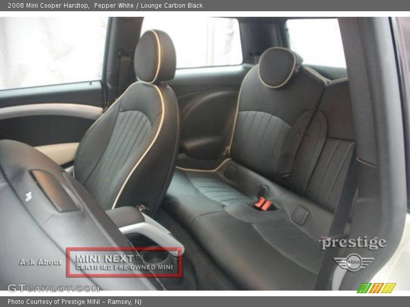 Pepper White / Lounge Carbon Black 2008 Mini Cooper Hardtop