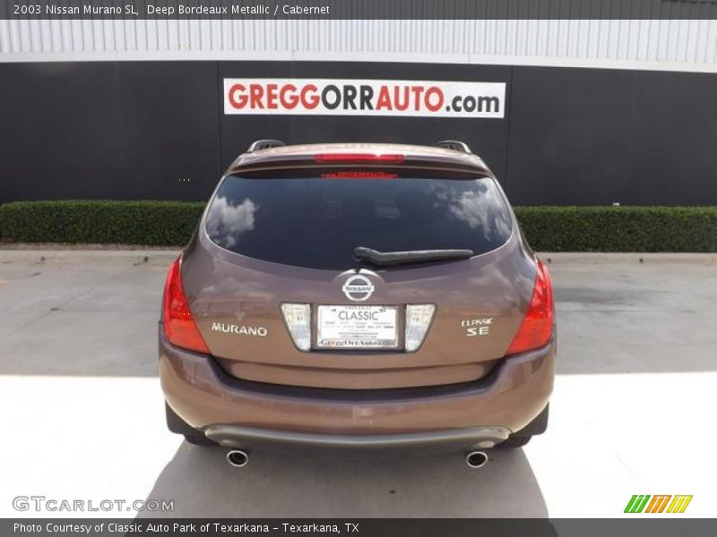 Deep Bordeaux Metallic / Cabernet 2003 Nissan Murano SL