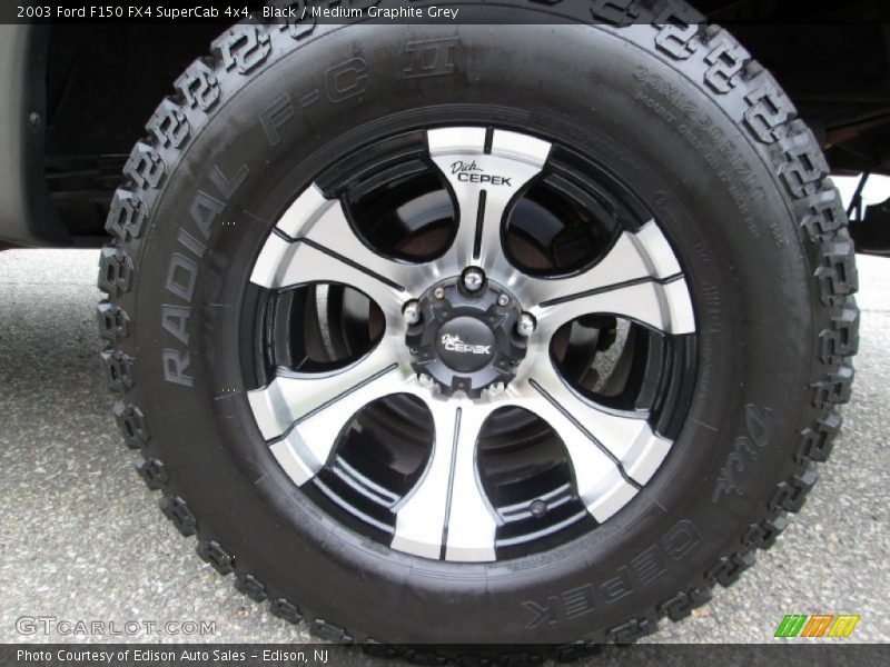 Black / Medium Graphite Grey 2003 Ford F150 FX4 SuperCab 4x4