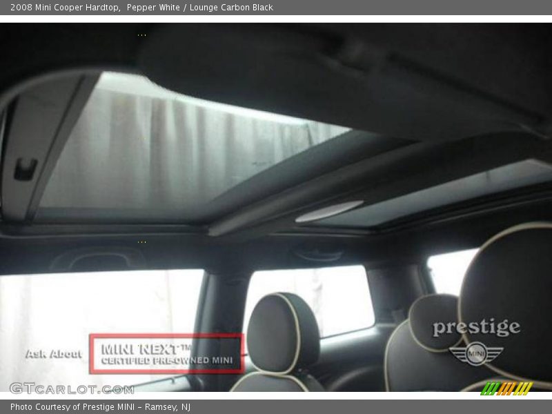 Pepper White / Lounge Carbon Black 2008 Mini Cooper Hardtop