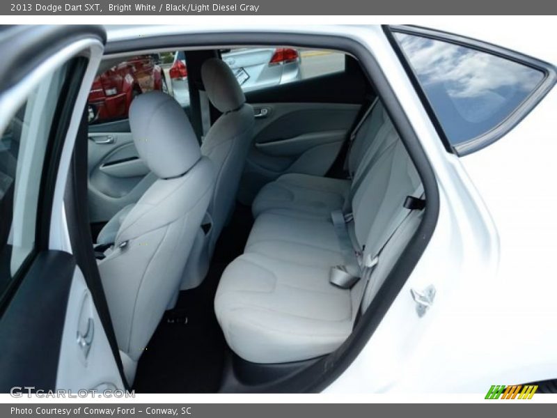 Bright White / Black/Light Diesel Gray 2013 Dodge Dart SXT