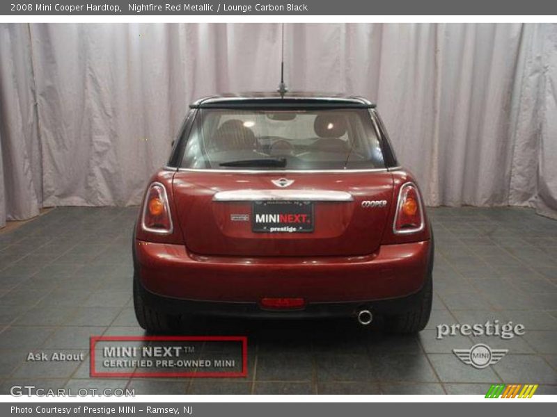 Nightfire Red Metallic / Lounge Carbon Black 2008 Mini Cooper Hardtop