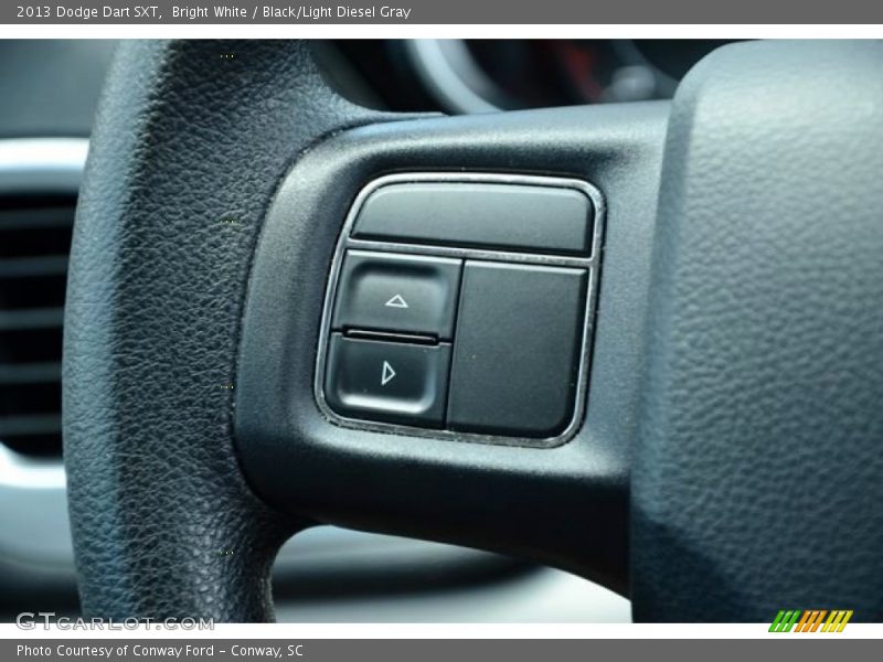 Bright White / Black/Light Diesel Gray 2013 Dodge Dart SXT