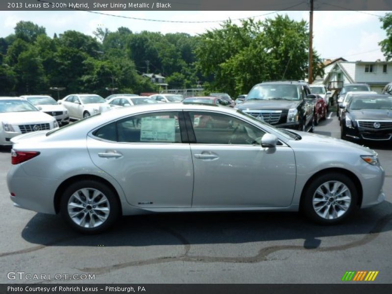 Silver Lining Metallic / Black 2013 Lexus ES 300h Hybrid