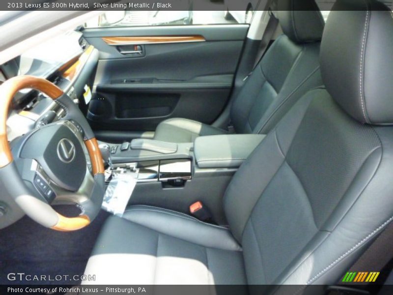 Silver Lining Metallic / Black 2013 Lexus ES 300h Hybrid