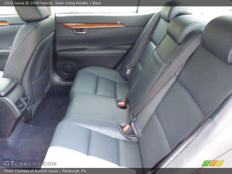 Silver Lining Metallic / Black 2013 Lexus ES 300h Hybrid