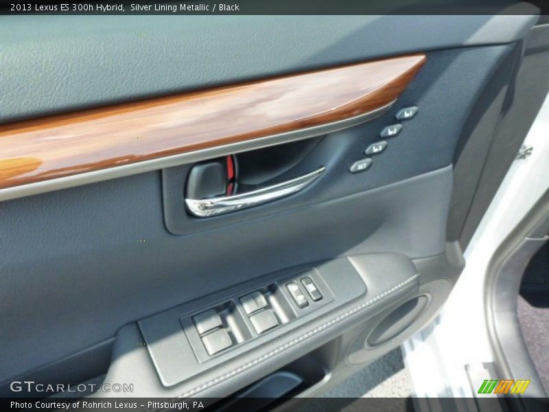 Silver Lining Metallic / Black 2013 Lexus ES 300h Hybrid