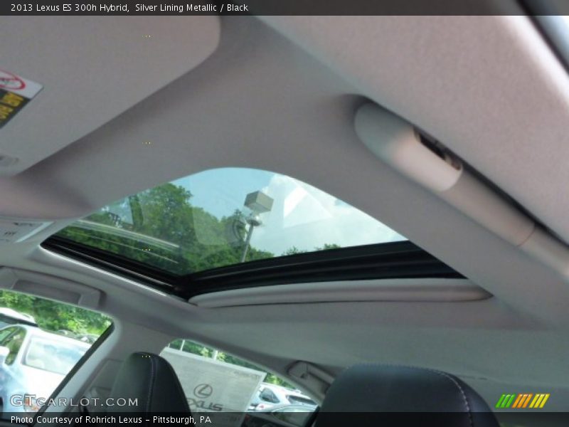 Silver Lining Metallic / Black 2013 Lexus ES 300h Hybrid