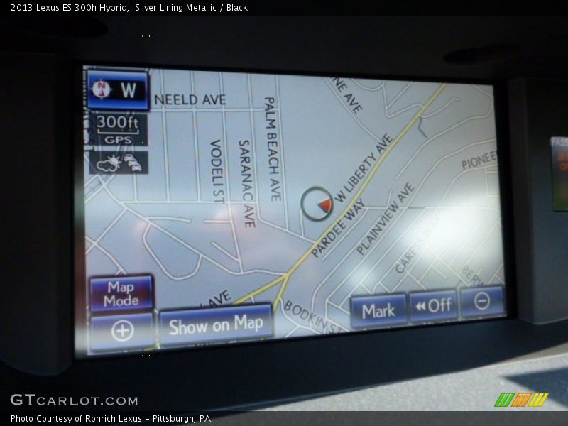 Silver Lining Metallic / Black 2013 Lexus ES 300h Hybrid