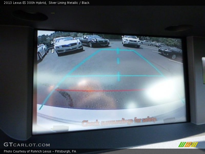 Silver Lining Metallic / Black 2013 Lexus ES 300h Hybrid