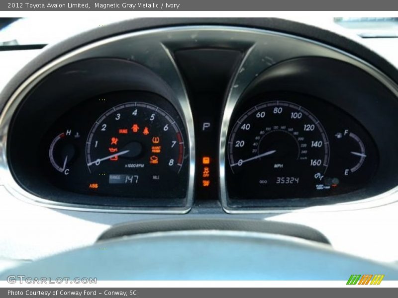 Magnetic Gray Metallic / Ivory 2012 Toyota Avalon Limited