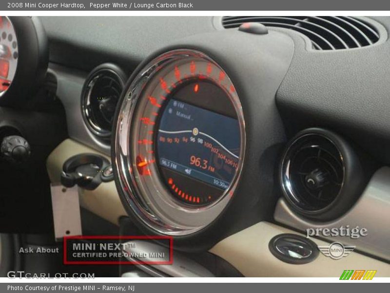 Pepper White / Lounge Carbon Black 2008 Mini Cooper Hardtop