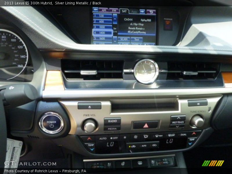 Silver Lining Metallic / Black 2013 Lexus ES 300h Hybrid