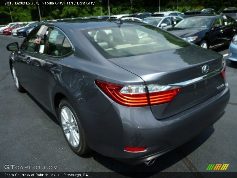 Nebula Gray Pearl / Light Gray 2013 Lexus ES 350