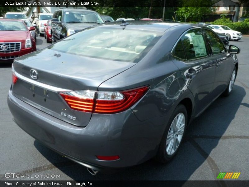 Nebula Gray Pearl / Light Gray 2013 Lexus ES 350
