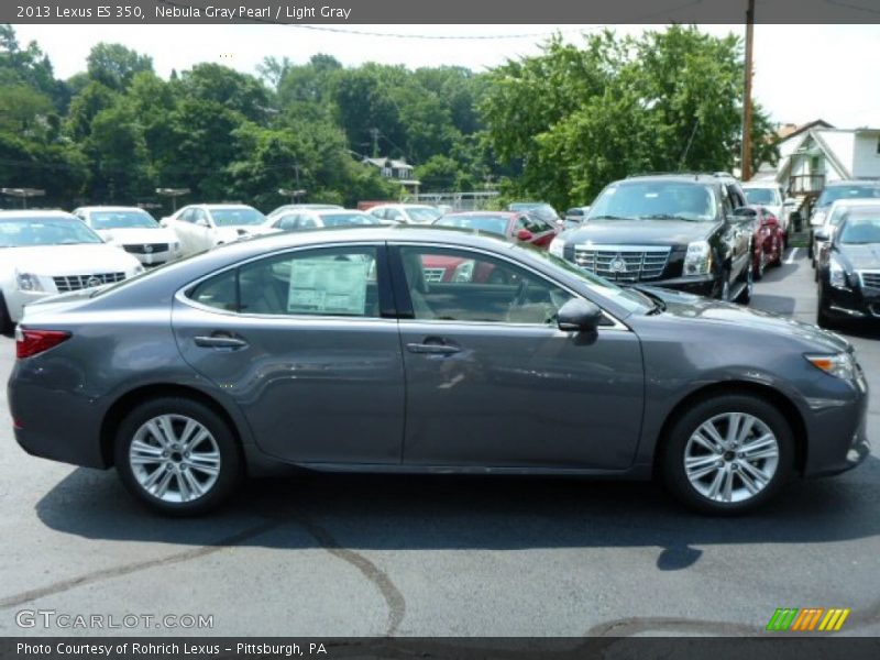 Nebula Gray Pearl / Light Gray 2013 Lexus ES 350