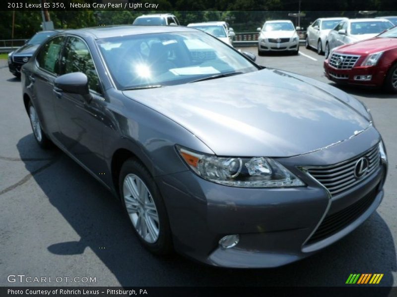 Nebula Gray Pearl / Light Gray 2013 Lexus ES 350