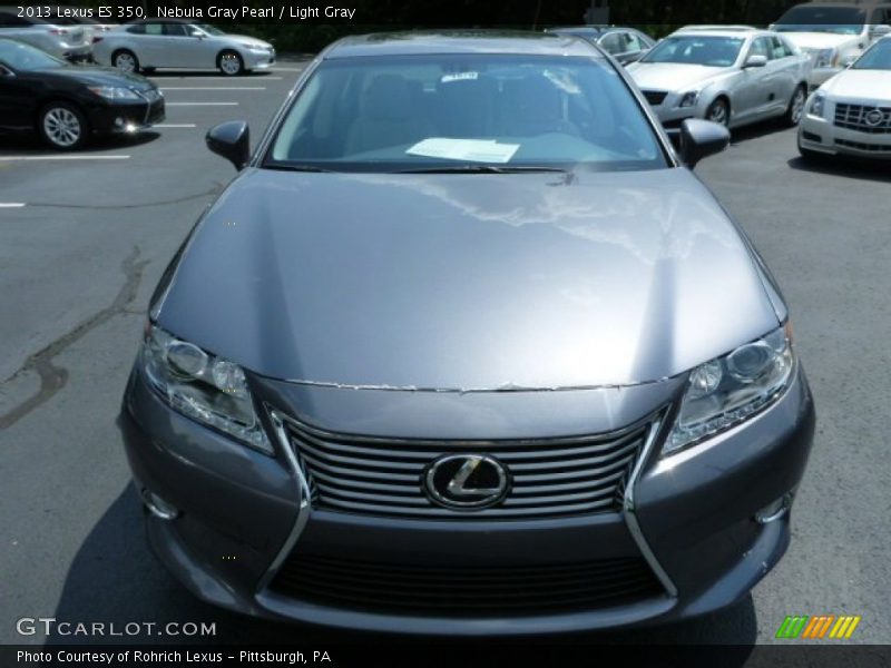 Nebula Gray Pearl / Light Gray 2013 Lexus ES 350